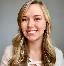 A headshot of Nichole Parsons, a young blonde woman.