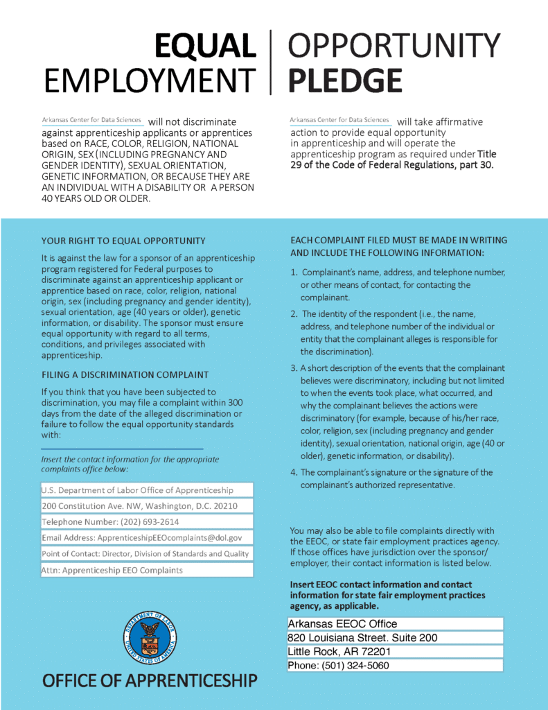 Equal Opportunity Employment Pledge