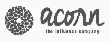 Acorn the Influence Company Logo: An acorn cap design is to the left of the name.